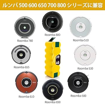 Amazon.co.jp: Morpilot ルンババッテリー 4050mAh ルンバ500